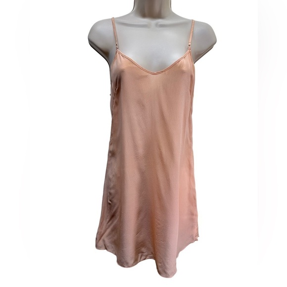 Wilfred Aritzia Mini Slip Dress peach color - Picture 7 of 11